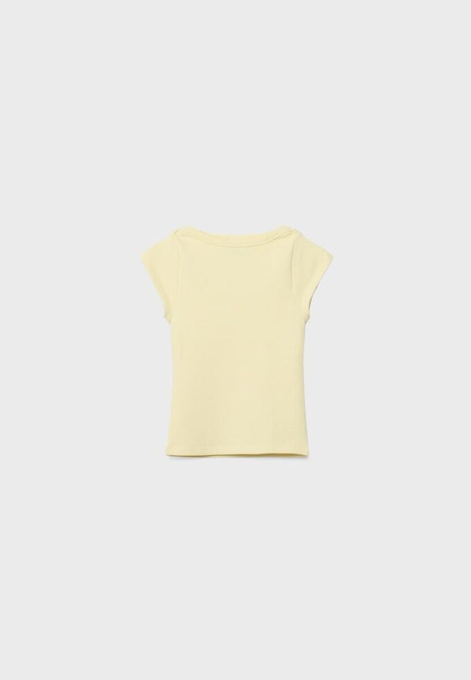 Tricou de bază cu guler barcă