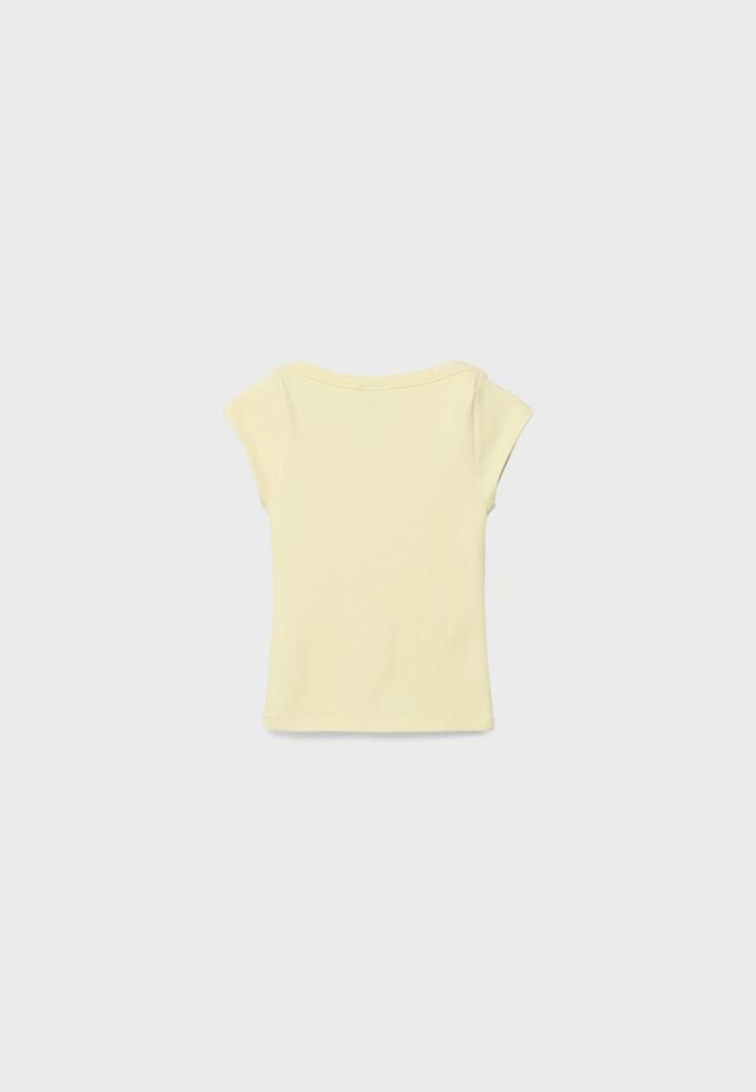 Tricou de bază cu guler barcă