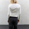 Tricou de bază cu guler înalt Tricou de bază cu guler înalt