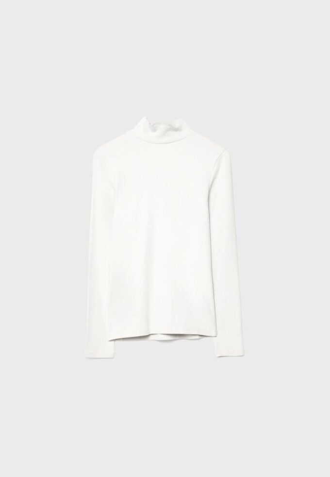 Tricou de bază cu guler înalt Tricou de bază cu guler înalt