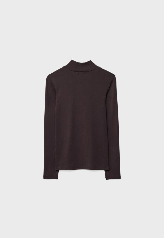 Tricou de bază cu guler înalt Tricou de bază cu guler înalt