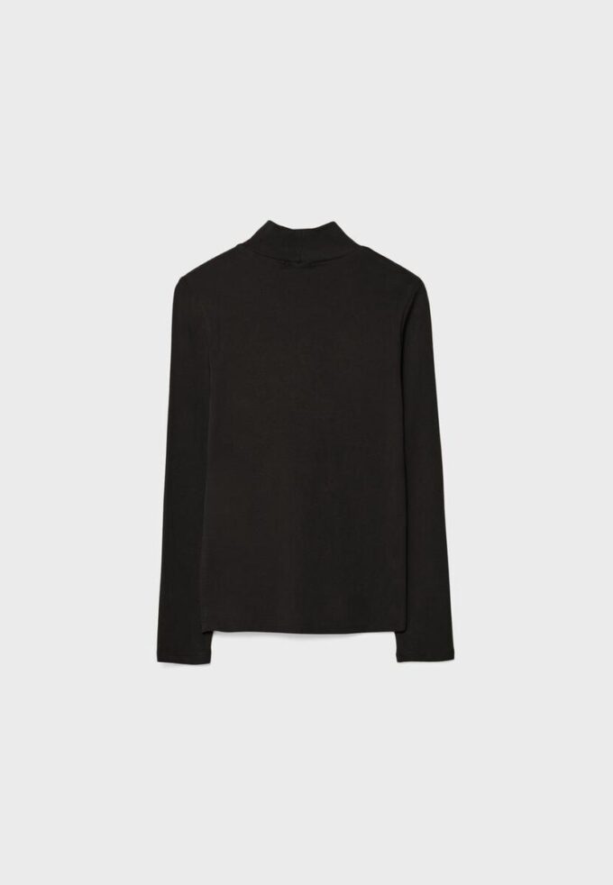 Tricou de bază cu guler înalt Tricou de bază cu guler înalt
