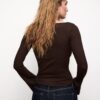Tricou de bază cu mâneci clopot