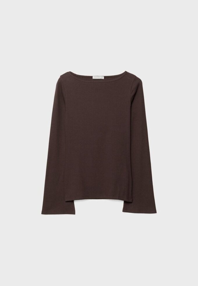 Tricou de bază cu mâneci clopot