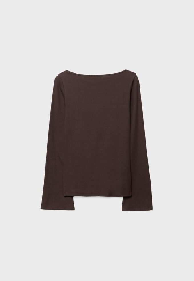 Tricou de bază cu mâneci clopot