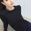 Tricou de bază cu mâneci lungi Tricou de bază cu mâneci lungi