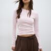Tricou de bază cu mâneci lungi Tricou de bază cu mâneci lungi