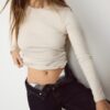 Tricou de bază cu mâneci lungi Tricou de bază cu mâneci lungi