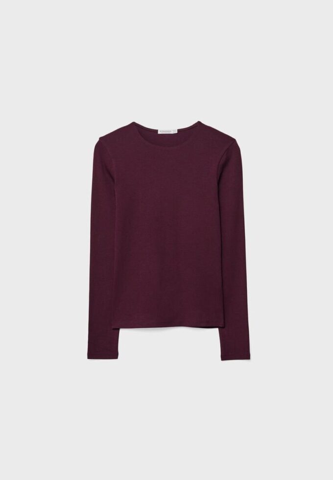 Tricou de bază cu mâneci lungi Tricou de bază cu mâneci lungi