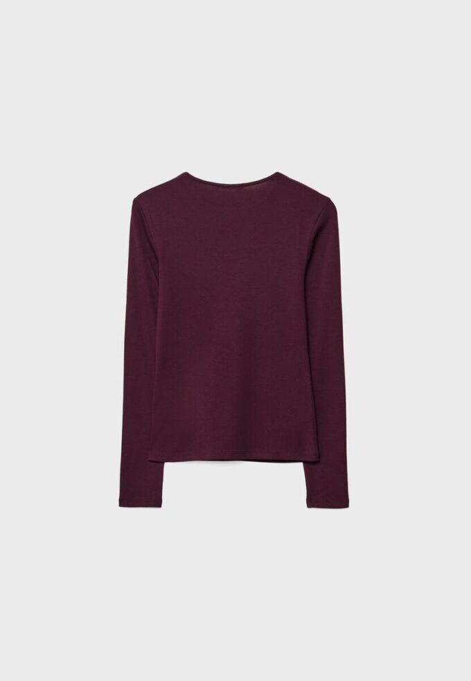 Tricou de bază cu mâneci lungi Tricou de bază cu mâneci lungi