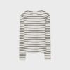 Tricou de bază cu mâneci lungi și dungi Tricou de bază cu mâneci lungi și dungi
