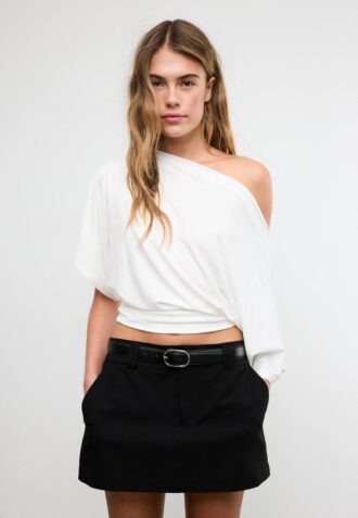 Tricou de bază cu mâneci lăzare