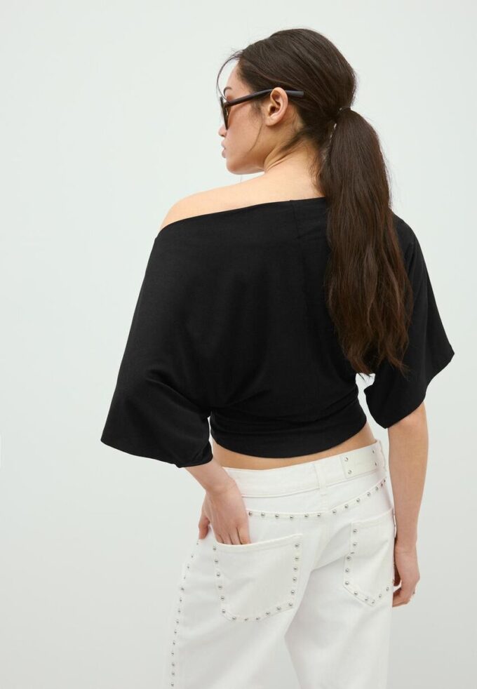 Tricou de bază cu mâneci lăzare Tricou de bază cu mâneci lăzare