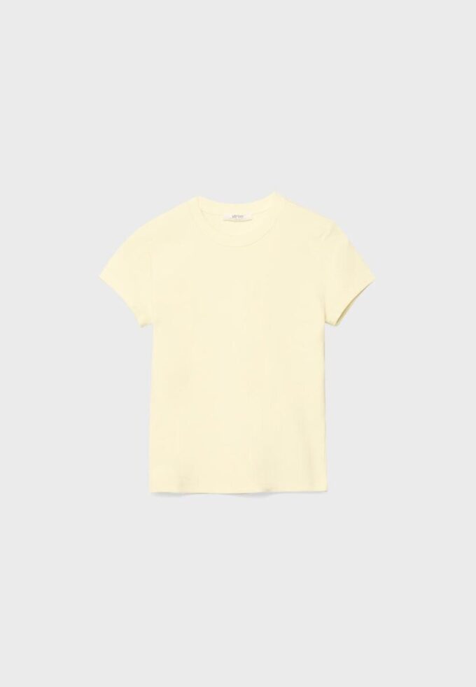 Tricou de bază cu mâneci scurte și guler rotund Tricou de bază cu mâneci scurte și guler rotund