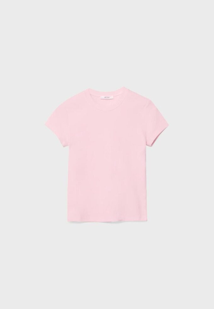 Tricou de bază cu mâneci scurte și guler rotund Tricou de bază cu mâneci scurte și guler rotund