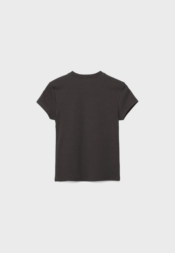 Tricou de bază cu mâneci scurte și guler rotund Tricou de bază cu mâneci scurte și guler rotund