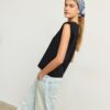 Tricou de bază cu umeri căptușiți Tricou de bază cu umeri căptușiți