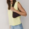 Tricou de bază cu umeri căptușiți Tricou de bază cu umeri căptușiți