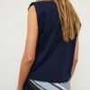 Tricou de bază cu umeri căptușiți Tricou de bază cu umeri căptușiți