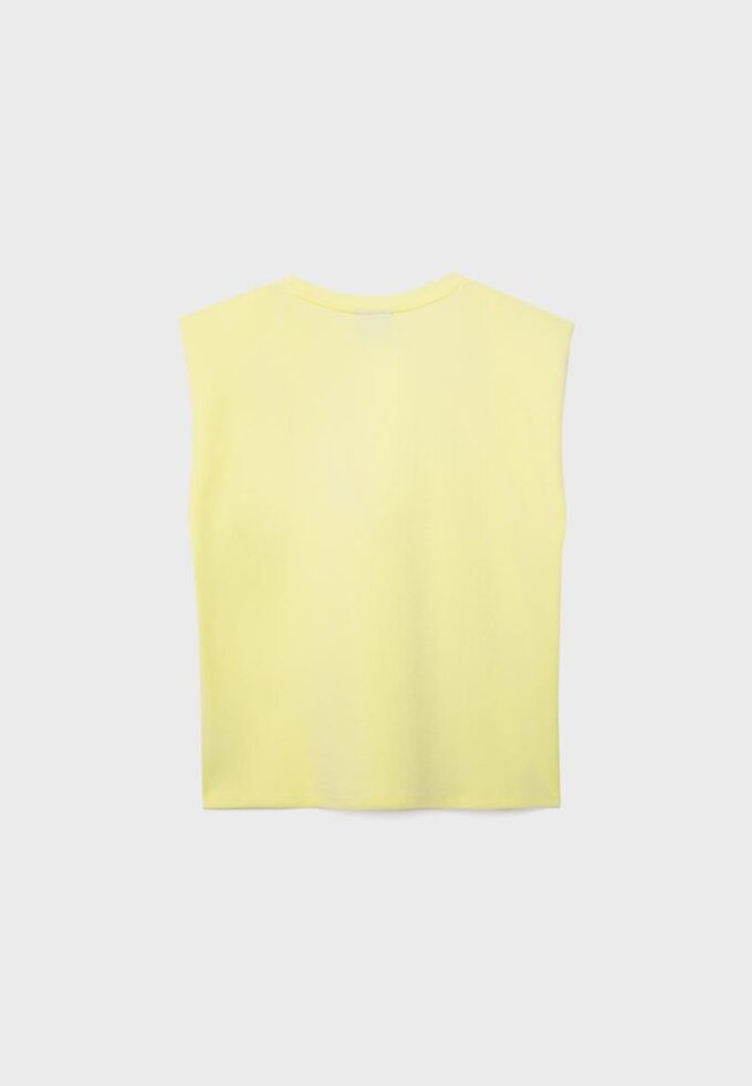 Tricou de bază cu umeri căptușiți Tricou de bază cu umeri căptușiți