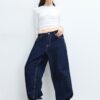 Tricou de bază din bumbac cu mâneci lungi Tricou de bază din bumbac cu mâneci lungi