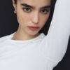 Tricou de bază din bumbac cu mâneci lungi Tricou de bază din bumbac cu mâneci lungi