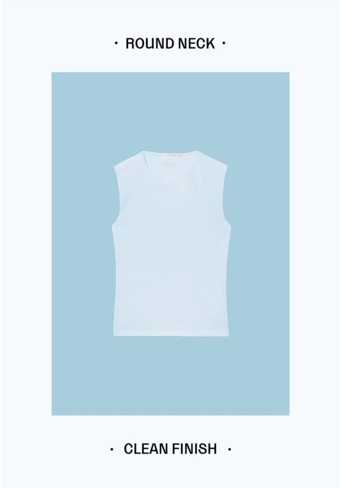 Tricou de bază fără mâneci Tricou de bază fără mâneci
