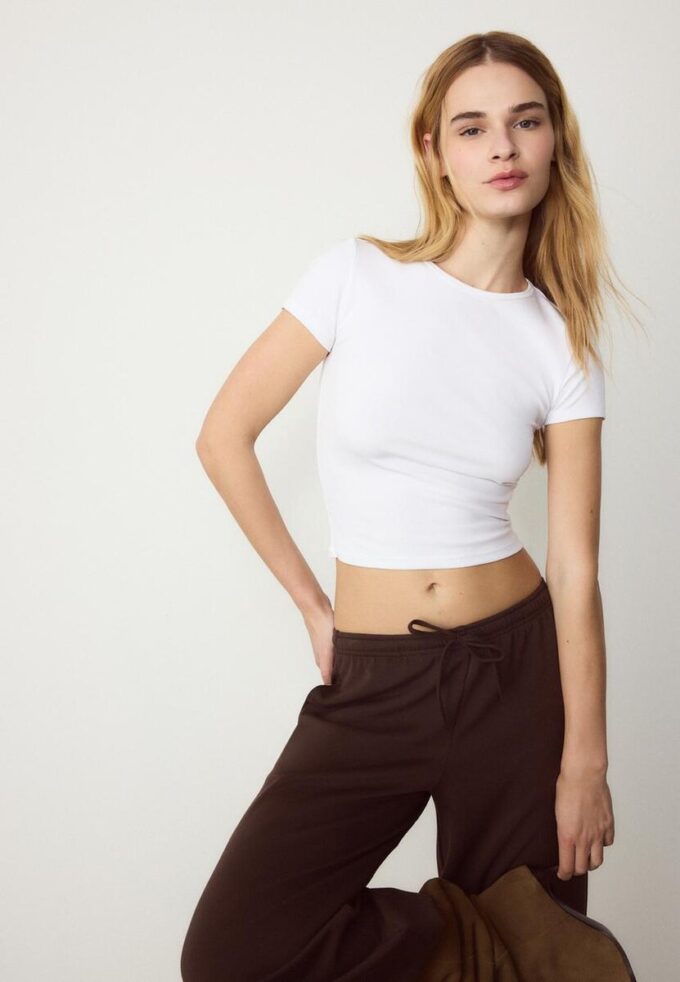 Tricou de bază slim fit Tricou de bază slim fit