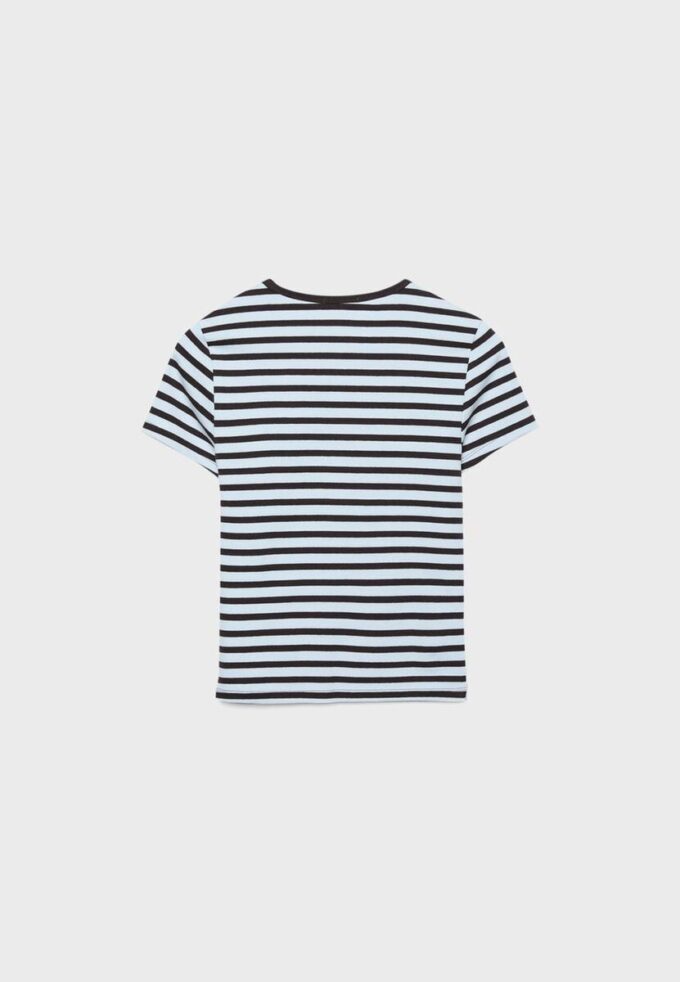 Tricou de bază slim fit cu dungi Tricou de bază slim fit cu dungi