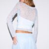 Tricou din dantelă cu decupaj Tricou din dantelă cu decupaj