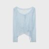 Tricou din dantelă cu decupaj Tricou din dantelă cu decupaj