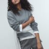 Tricou din tricot cu guler rotund