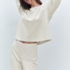 Tricou din tricot cu guler rotund