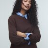 Tricou din tricot cu guler rotund
