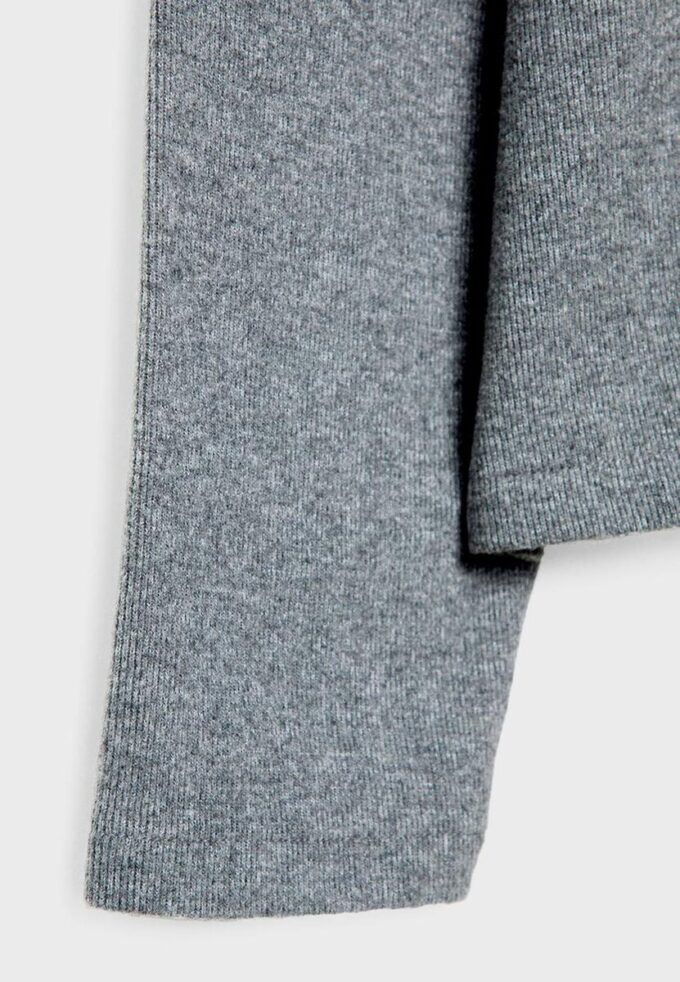 Tricou din tricot cu guler rotund