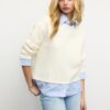 Tricou din tricot din două materiale Tricou din tricot din două materiale