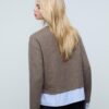 Tricou din tricot din două materiale Tricou din tricot din două materiale