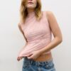 Tricou din tul cu drapaje Tricou din tul cu drapaje
