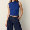 Tricou din tul cu drapaje Tricou din tul cu drapaje