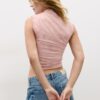Tricou din tul cu drapaje Tricou din tul cu drapaje