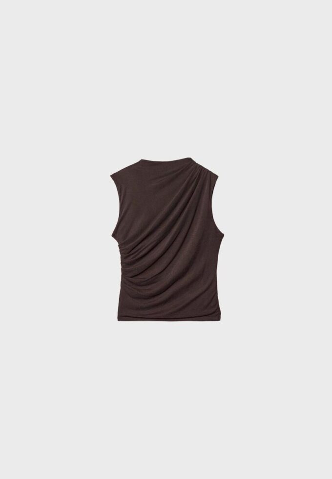 Tricou din tul cu drapaje Tricou din tul cu drapaje
