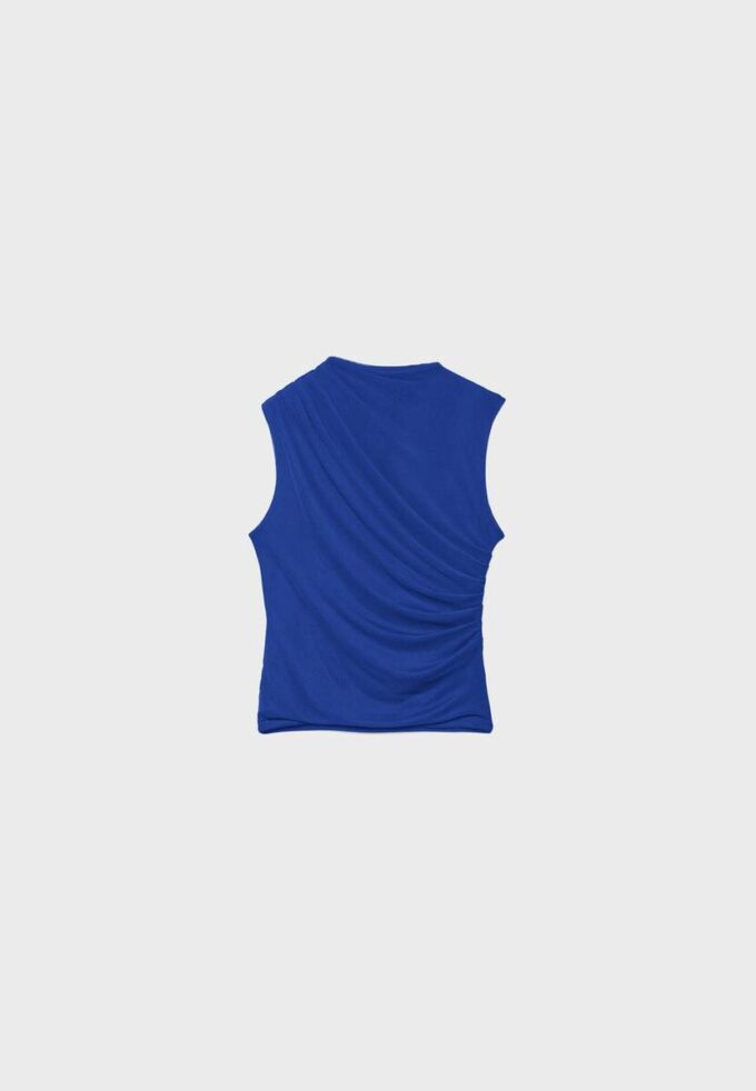 Tricou din tul cu drapaje Tricou din tul cu drapaje