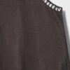 Tricou fără mâneci cu broderie cu ținte Tricou fără mâneci cu broderie cu ținte