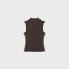 Tricou fără mâneci cu guler în formă de pâlnie Tricou fără mâneci cu guler în formă de pâlnie