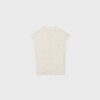 Tricou în stil Qipao cu imprimeu floc Tricou în stil Qipao cu imprimeu floc