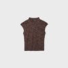 Tricou în stil Qipao cu imprimeu floc Tricou în stil Qipao cu imprimeu floc