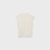Tricou în stil Qipao cu imprimeu floc Tricou în stil Qipao cu imprimeu floc