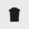 Tricou în stil Qipao cu imprimeu floc Tricou în stil Qipao cu imprimeu floc