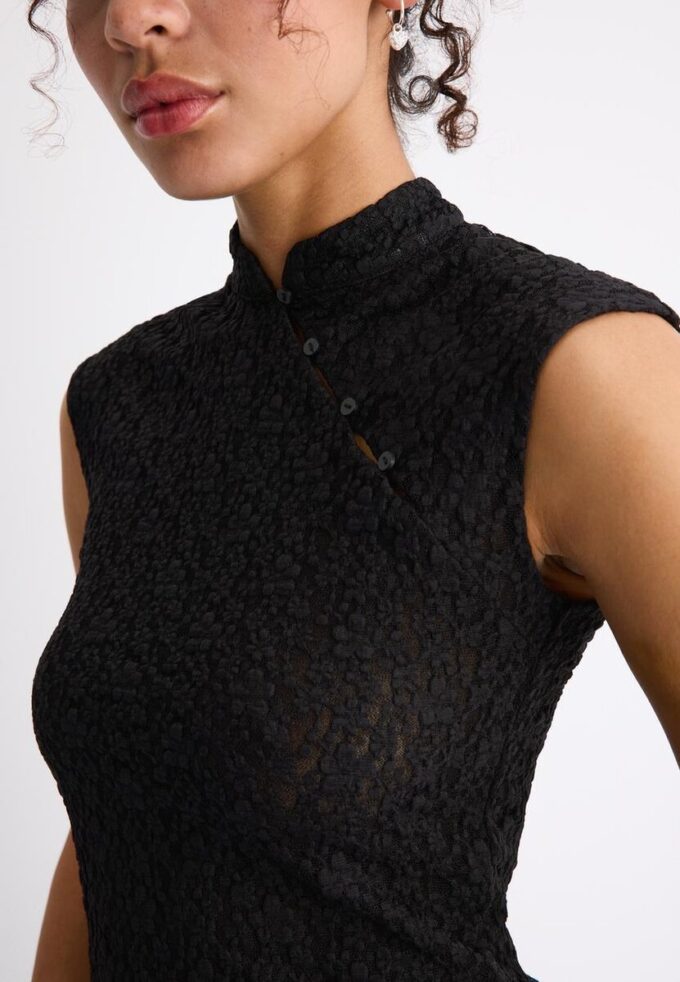 Tricou în stil Qipao din dantelă Tricou în stil Qipao din dantelă