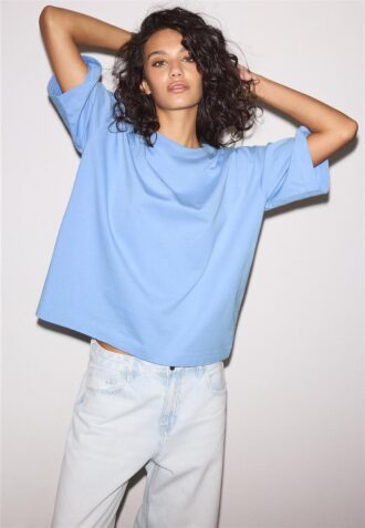Tricou oversize cu mânecă scurtă